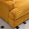 88.58''Corduroy L-Shaped Sectional Sofas with Single Storage Leg and Four Pillows, Soft as a Cloud - 3 of 4