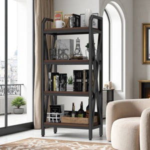 Freestanding 4-Tier Kitchen Baker's Rack with Adjustable Shelves, Heavy Duty Storage Shelf with Open Back for Pantry or Garage-3irtyhousy - 1 of 4