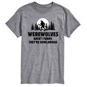Men's - Instant Message - Werewolves Arent Funny Short Sleeve Graphic T-Shirt - 1 of 4