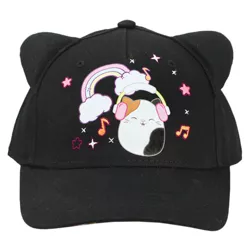 Squishmallows Cam The Cat Rainbow Dance Black Snapback Cosplay Hat