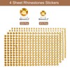 Unique Bargains Acrylic Self-Adhesive Craft Decorative 4 Sheets Rhinestone Stickers - 2 of 4