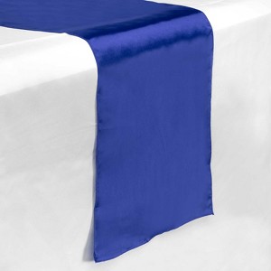 Lann's Linens 5-Pack Satin 12" x 108" Table Runners for Wedding, Banquet - 1 of 2