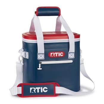 RTIC Soft Cooler 40 Can, Insulated Bag Portable Ice Chest Box for Lunch,  Beach, Drink, Beverage, Travel, Camping, Picnic, Car, Trips, Floating Cooler  Leak-Proof with Zipper, Deep Harbor 