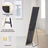 Floor Standing Mirror, Wall Mirror with Stand Aluminum Alloy Thin Frame - 3 of 4