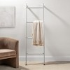 mDesign Metal Blanket & Towel Wall Ladder Rack for Bedroom/Bathroom, Light Gray - 2 of 4