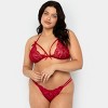 Smart & Sexy Women's Matching Bra and Panty Lingerie Set No No Red XX  Large/XXX Large