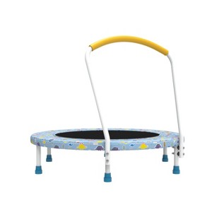 Angel Sar 36inch Mini Trampoline for Kids, Indoor Outdoor Trampoline with Safety Handle for Ages 1-6, 150lb Capacity - 1 of 4