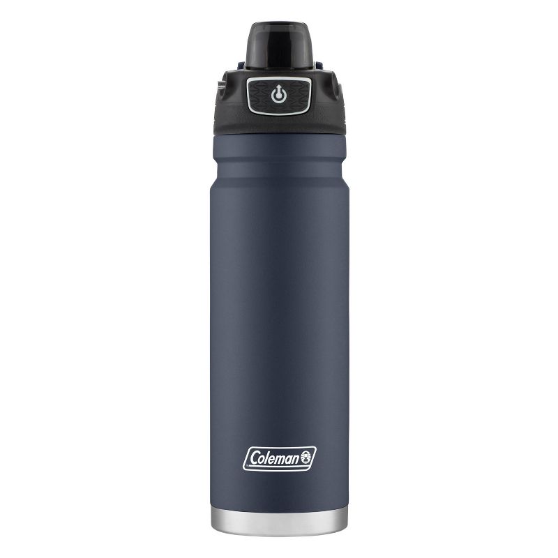 Coleman 24oz Stainless Steel Burst Vacuum Insulated Water Bottle with Leakproof Lid - Blue Night, 1 of 8
