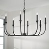 Capital Lighting Decklan 8 - Light Chandelier in  Black Iron - 4 of 4