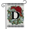 Briarwood Lane Winter Garden Flag 12x18 For Outdoor Winter Wreath Monogram Letter D For Winter Garden Flag Flags For Outside - 2 of 4