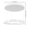 JONATHAN Y Jense 23.75" Minimalist Modern Metal Adjustable Dimmable Ring LED Pendant - 3 of 4