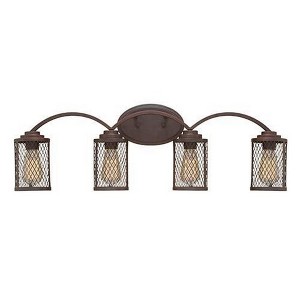 Millennium Lighting Akron 4 - Light Vanity in  Rubbed Bronze - 1 of 1