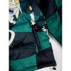 Beetlejuice Big Print Cartoon Characters Long Sleeve Adult Hooded Quilted Puffer Jacket-Small - 4 of 4