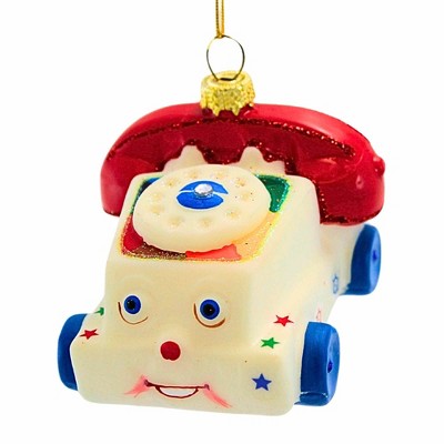 Cody Foster 2.25 In Vintage Toy Phone Retro-Looking Childs Toy Telephone Tree Ornaments