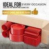Crown Display 182 Pc Plastic Dinnerware Set: Includes 26 Each of 9''  Plates Disposable, 7'' Dessert Plates, 12oz Cups Napkins & Cutlery - 3 of 4
