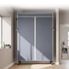 VIPEK V11C Portable Closets Rolling Clothes Rack Wardrobe Black Metal Clothing Rack with Gray Oxford Fabric Cover - 3 of 4