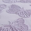 Collections Etc Butterfly Textured Chenille Ruffled Border Bedspread - 3 of 3