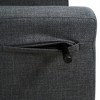 PAGED 3 in 1 Foldable Accent Chair Linen Chaise Lounge with Adjustable Backrest, Footrest for Bedroom, Living Room - 4 of 4