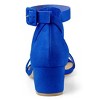 Allegra K Women's Open Toe Adjustable Ankle Strap Block Low Heel Sandals - 3 of 4