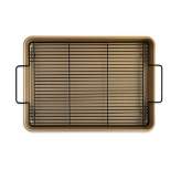 Nordic Ware Nonstick High-Sided Oven Crisp Baking Tray,Gold