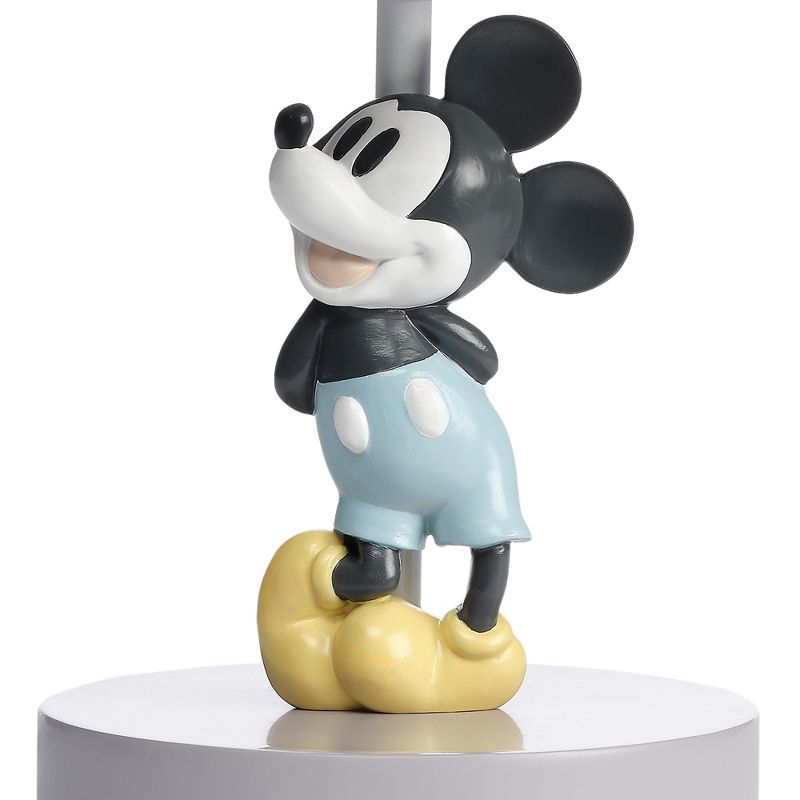 Lambs & Ivy Disney Baby Moonlight Mickey Mouse Lamp with Shade & Bulb - Gray, 2 of 6