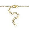 EVERLY JEWELRY | Yellow Plated Sterling Silver 0.33 CT TGW White Cubic Zirconia and White Topaz Necklace with Chain, 18"+2"ext - 4 of 4