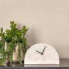 Storied Home Decorative Half Moon Marble Mantel Clock - 3 of 4