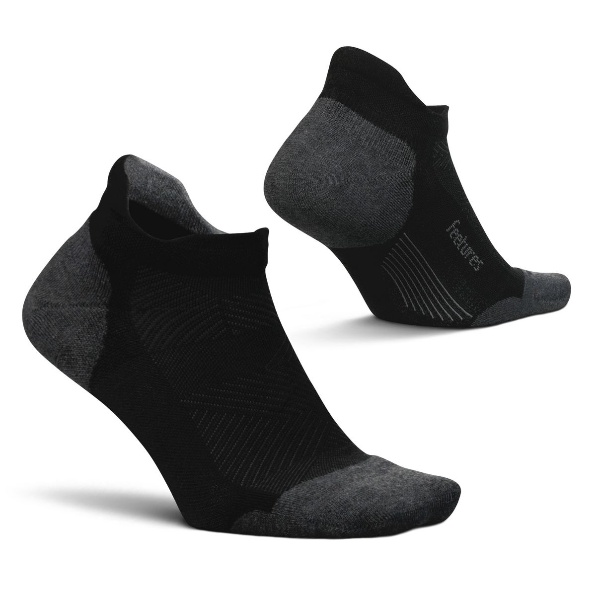 Feetures Elite Max Cushion No Show Tab - Running Socks for Men & Women - Athletic Compression Socks - Moisture Wicking