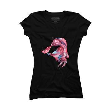 Men's Design By Humans Betta Fish By Pentoolknight T-shirt - Black - 2x  Large : Target