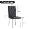 NicBex Set of 2 Dining Chair Modern Minimalist PU Leather Side Chair with Tufted Backrest for Kitchen,Dining Room - 3 of 4