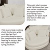 Mlmh & Kngwa 55.1" W Oversized Modern Reading Sofa Chair With 5 Pillows - 3 of 4