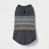 Fairisle Stripe Cool Colorway Dog and Cat Sweater - Gray - Boots & Barkley™ - image 2 of 3
