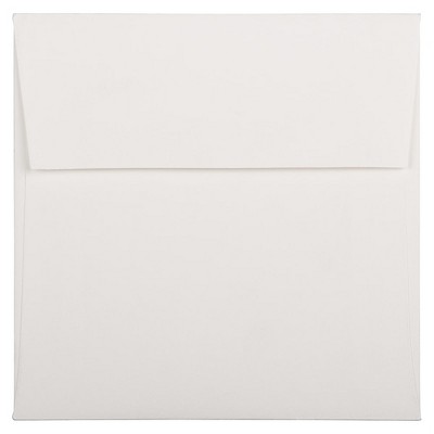 JAM Paper 6 x 6 Square Strathmore Invitation Envelopes Bright White Wove 900958831
