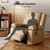 Power Lift Recliner, Electric Lift Chair Recliner with Massage and Heat, Power Lift Sofa with Remote Control and Side Pocket for Elderly - 3 of 4