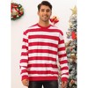 Lars Amadeus Men's Crew Neck Long Sleeves Color Block Striped Pullover Sweatshirts - 2 of 4