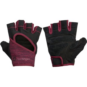 Harbinger Women's FlexFit Weight Lifting Gloves - Black/Merlot - 1 of 2