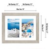 Americanflat 4x6 Double Picture Frame in Driftwood- Composite Wood with Shatter Resistant Glass - 2 of 4