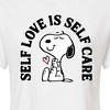 Women's - Peanuts - Self Love Is Self Care Cropped Graphic T-Shirt - 2 of 4