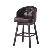 Racxily 360 Degree Swivel Bar Stool with Stunning Nailhead Trim, Set of 2 - 3 of 4