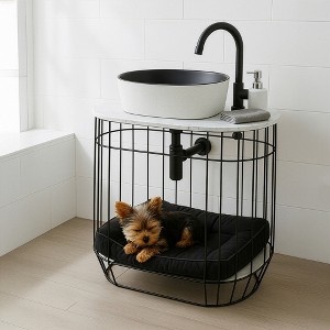 Fine Fixtures Dumbo Modern Bathroom Vanity with Vessel Sink - 1 of 4