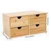 YIYIBYUS 4-drawer Desk Organizer, Tabletop Storage Organizer - 4 of 4