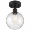 Access Lighting Port Nine 1 - Light Flush Mount in  Matte Black - 3 of 4