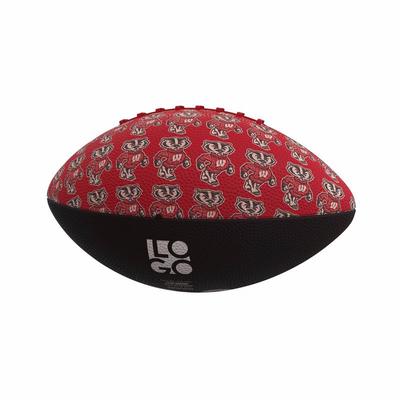 NCAA Wisconsin Badgers Mini-Size Rubber Football, 2 of 5