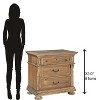Hekman Three Drawer Night Stand 23363 799 - 2 of 2