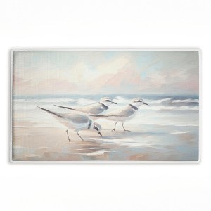 Stupell Industries Blue Haven Bay Birds Printed Plush Bathroom Floor Mat, design by Ramona Murdock - 1 of 4