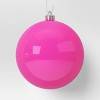 9ct 100mm Christmas Shatterproof Ornament Set Dark Hot Pink - Wondershop™ - 4 of 4