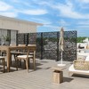 PexFix Modern Outdoor Screen Privacy Screen in Leaf Patterns Wall Decal - 4 of 4
