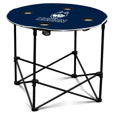 NCAA UConn Huskies Round Portable Dining Table