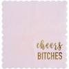 Juvale Bachelorette Party Supplies, Paper Napkins (Pink, 50-Pack) - 4 of 4