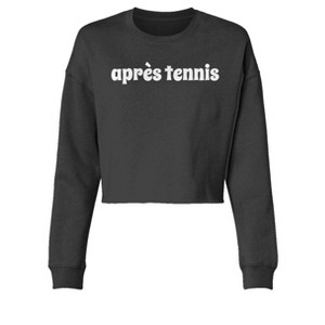 Love All Tennis Après Lightweight Cropped Crew - 1 of 3